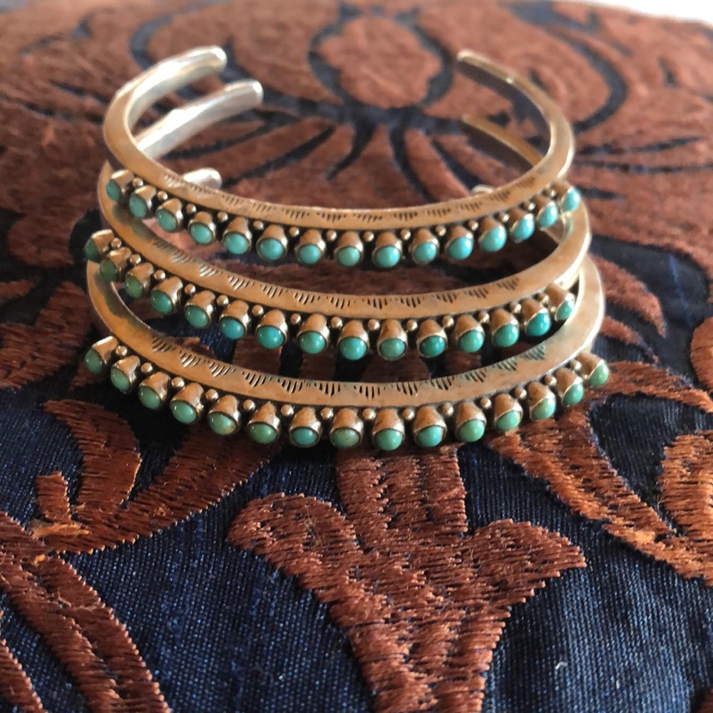 Sterling silver turquoise bracelets